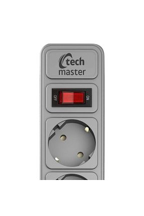 کابل افزودنی پریز گروهی طوسی 4 Techmaster - کد 769962405