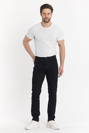 شلوار جین مشکی مردانه پاچه تنگ MODA - کد 897845098