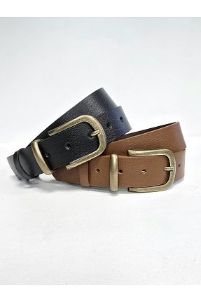 کمربند مشکی زنانه چرم خالص Kemerix - کد 897855068