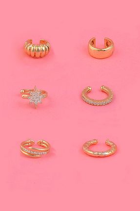 گوشواره جواهر طلائی زیرکن AURRARİ - کد 460994654