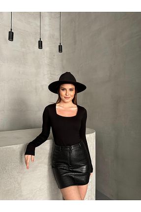بلوز مشکی زنانه ساده modazoom - کد 893405283