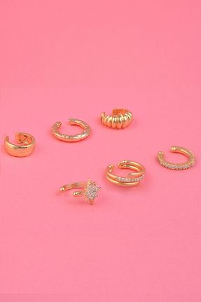 گوشواره جواهر طلائی زیرکن AURRARİ - کد 460994654