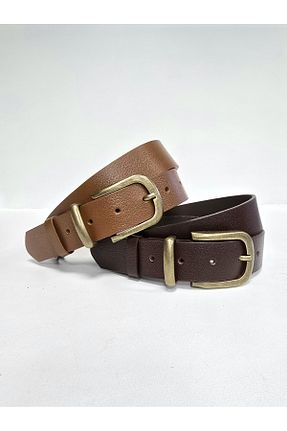 کمربند قهوه ای زنانه چرم خالص Kemerix - کد 897861772