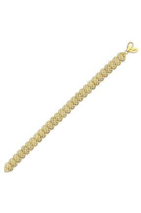 دستبند طلا زرد زنانه 14 عیار Assos Pırlanta - کد 834590635
