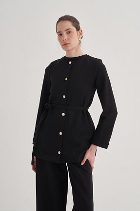 کت مشکی زنانه اورسایز ebu prive - کد 897882264