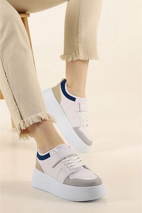 کفش اسنیکر سفید زنانه چسبی AlbiShoes - کد 897882738