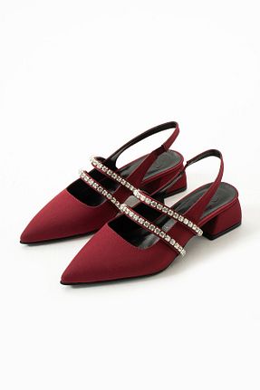 کفش پاشنه بلند کلاسیک زرشکی زنانه چرم مصنوعی DUXAL SHOES - کد 897888781