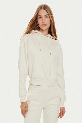 سوئیشرت سفید زنانه رگولار Guess - کد 865443606