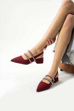 کفش پاشنه بلند کلاسیک زرشکی زنانه چرم مصنوعی DUXAL SHOES - کد 897888781