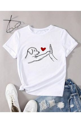 تیشرت سفید زنانه اورسایز Ramer - کد 897888243
