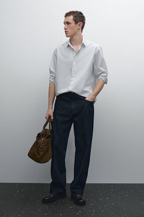 پیراهن سفید مردانه رگولار Massimo Dutti - کد 897903556