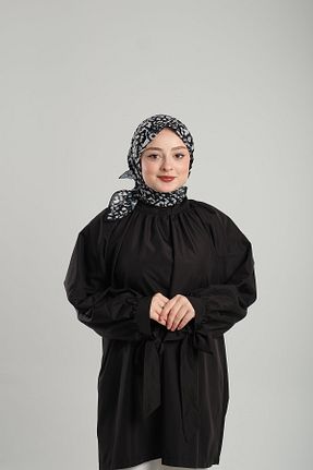 روسری مشکی چاپی Giverny - کد 897896158