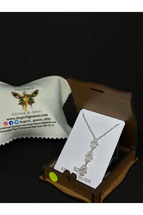 گردنبند نقره متالیک زنانه 925 عیار Değerli Gümüş - کد 897899952