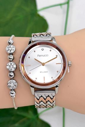 ساعت مچی رنگی زنانه 36-40 میلی متر Ferrucci - کد 897901043