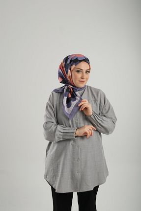 روسری بنفش چاپی Giverny - کد 897898500