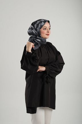 روسری طوسی چاپی Giverny - کد 897897917