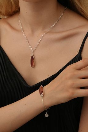 دستبند نقره سبز زنانه 925 عیار Feyz Tasarım - کد 834893700