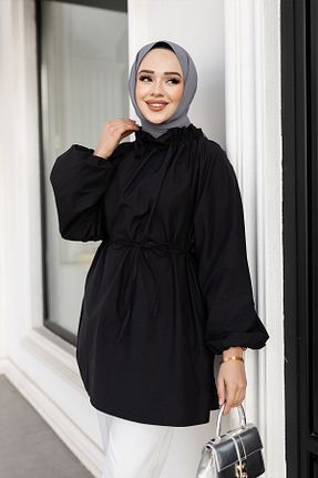 تونیک حجاب مشکی زنانه ویسکون LOCCO - کد 755515207