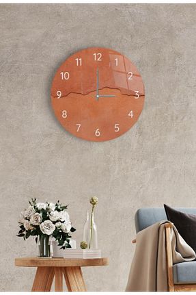 ساعت دیواری نارنجی 27 x 27 Saban - کد 300847467
