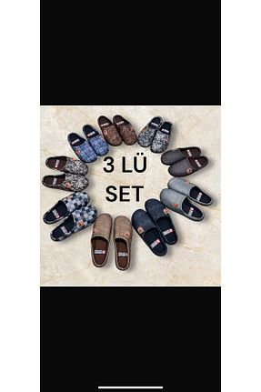 دمپائی خانگی متالیک مردانه پارچه ای Gezer - کد 882042579