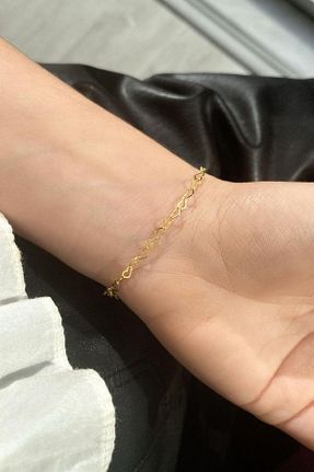 دستبند نقره طلائی زنانه 925 عیار Spossy Silver Jewelry - کد 897919902