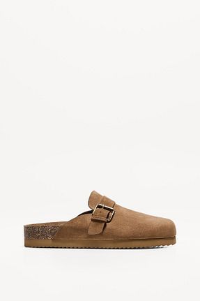 کفش لوفر قهوه ای مردانه پارچه ای Bershka - کد 897929582