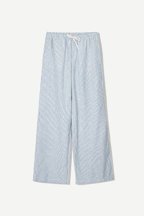 شلوار آبی زنانه پلی استر Bershka - کد 897943506