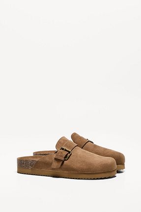 کفش لوفر قهوه ای مردانه پارچه ای Bershka - کد 897929582