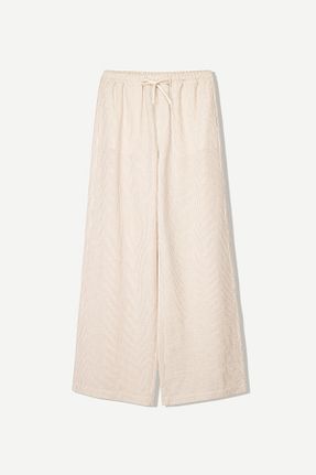 شلوار بژ زنانه پلی استر Bershka - کد 897943971