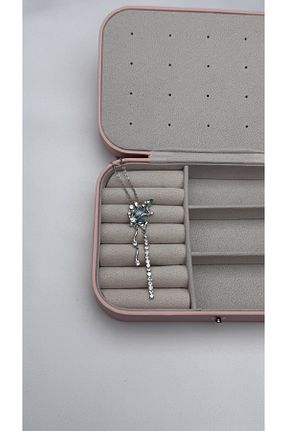 گردنبند استیل ( فولاد ) فیروزه ای زنانه استیل ضد زنگ lilith accesuary - کد 897947260