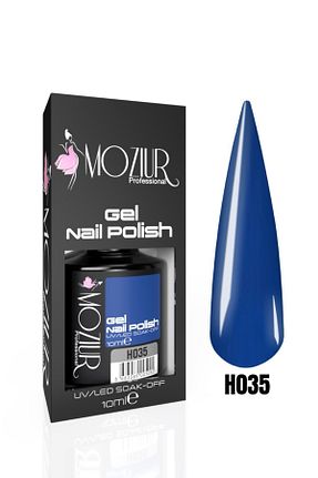 لاک ناخن دائمی آبی MOZIUR - کد 286491550