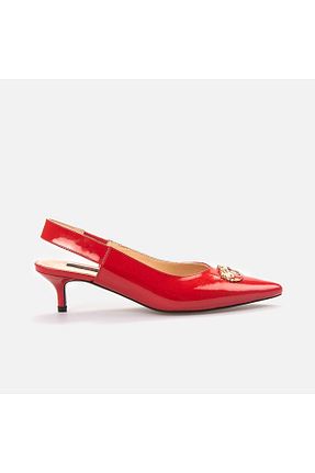 کفش مجلسی قرمز زنانه پاشنه نازک ROUGE - کد 900671913
