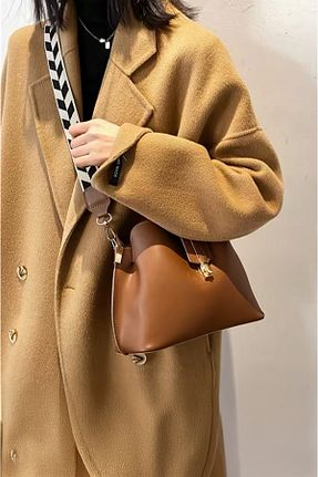 کیف دوشی قهوه ای زنانه چرم مصنوعی Rimense - کد 895118016