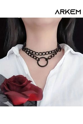 چوکر مشکی چرم مصنوعی ARKEM CLUB - کد 897980033