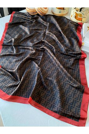 شال زرشکی زنانه ابریشم NP - کد 897980586
