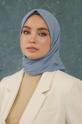 روسری طوسی پلی استر İpekhan - کد 897985039