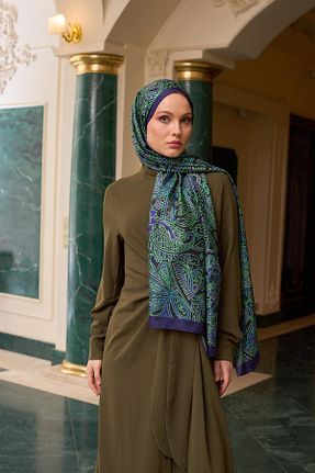 شال سبز زنانه İpekhan - کد 897983592