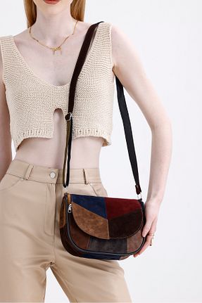 کیف پستچی رنگی زنانه جیر fubileather - کد 898589029
