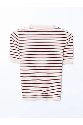 پلیور زرشکی زنانه Boxy LC Waikiki - کد 897985205