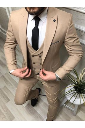 کت و شلوار مردانه یقه نوک تیز MISTER MR.PAPYON FASHION - کد 898608451