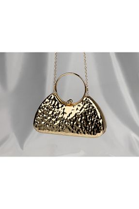 کیف مجلسی زرد زنانه فلزی Store - کد 898006445