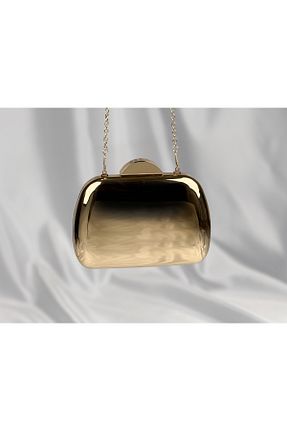 کیف مجلسی زرد زنانه فلزی Store - کد 898008781
