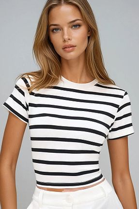 بلوز مشکی زنانه رگولار VAGGON - کد 898054017