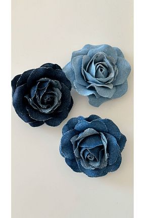 سنجاق سینه آبی زنانه پنبه ای Âlâ Atelier - کد 844407525