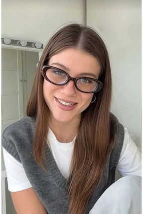 عینک محافظ نور آبی قهوه ای زنانه 52 Glare - کد 881998025