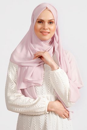شال صورتی زنانه شیفون Differenza - کد 898075568