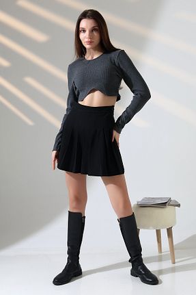 بلوز طوسی زنانه ساده Wear It - کد 898106981