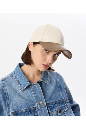 کلاه بژ زنانه پنبه ای Twist - کد 898111193