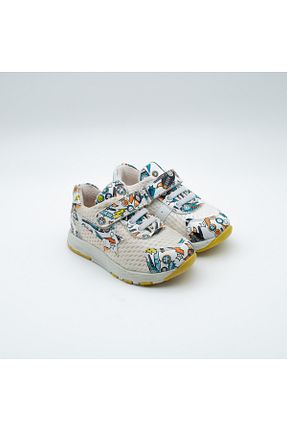 کفش اسنیکر سفید بچه گانه بند دار Arçın Shoes - کد 898107821