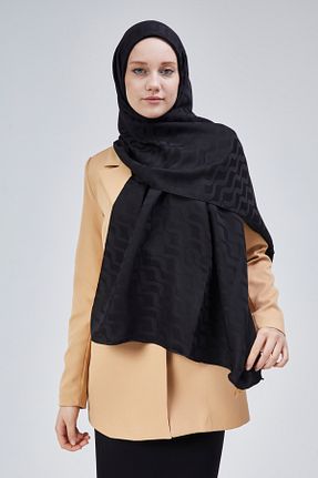 شال مشکی زنانه پنبه پلی استر Chic Woman Denim - کد 898119977